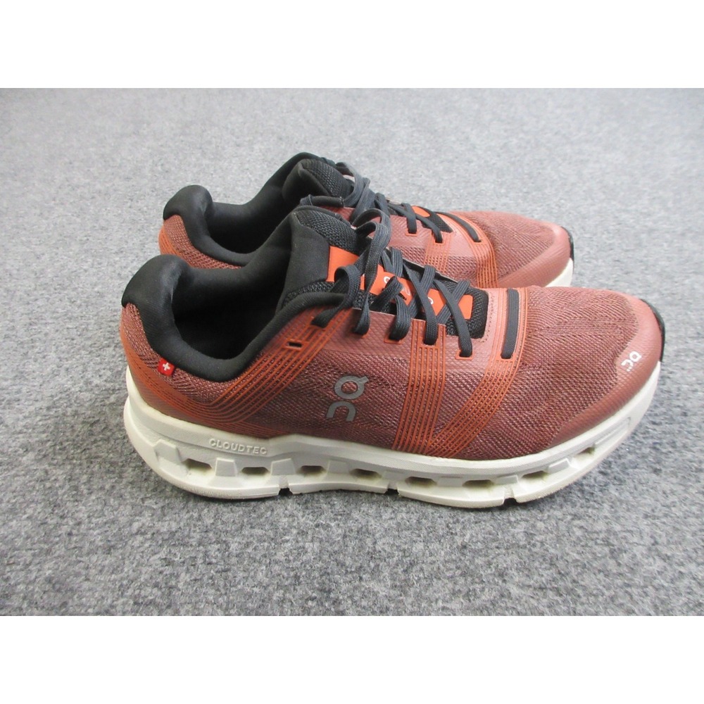 On Cloudgo Running Shoes Womens Size 9 Orange Black CloudTec Athletic 55.97908
